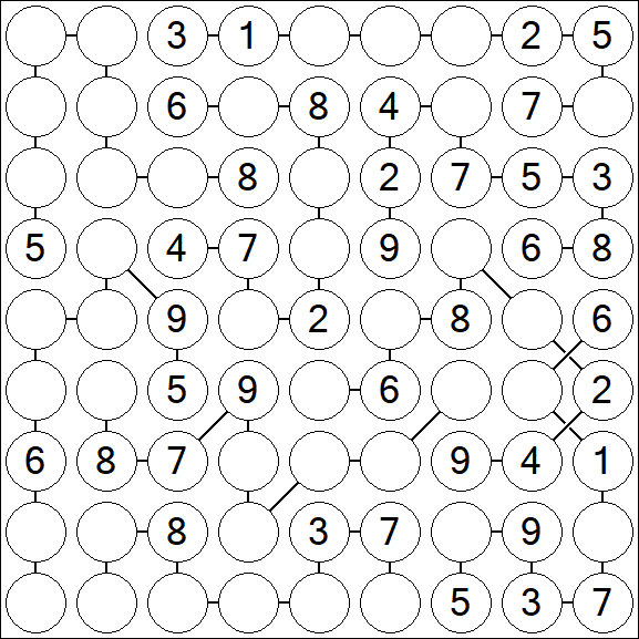 Chain Sudoku - Medium