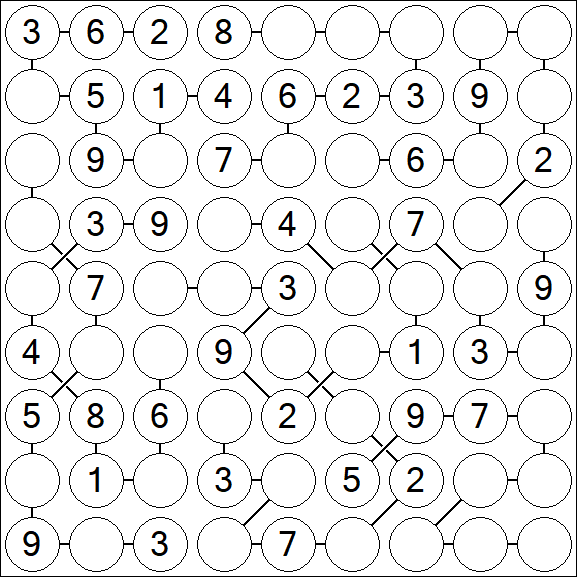Chain Sudoku - Medium