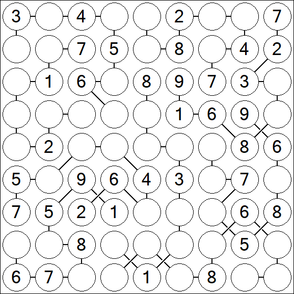 Chain Sudoku - Medium