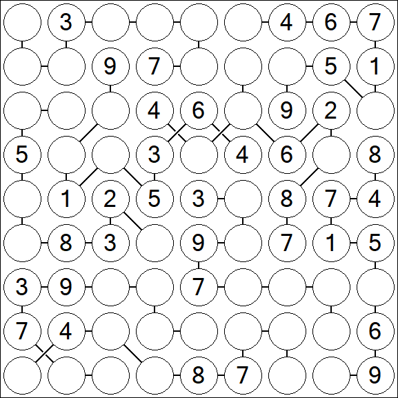 Chain Sudoku - Medium