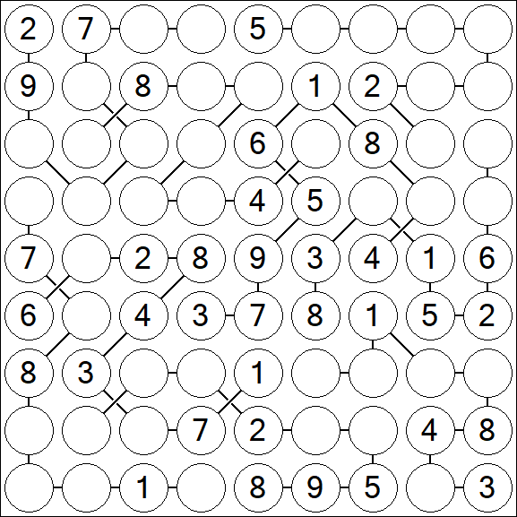 Chain Sudoku - Medium