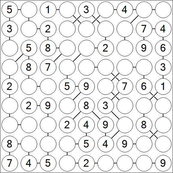 Chain Sudoku - Medium
