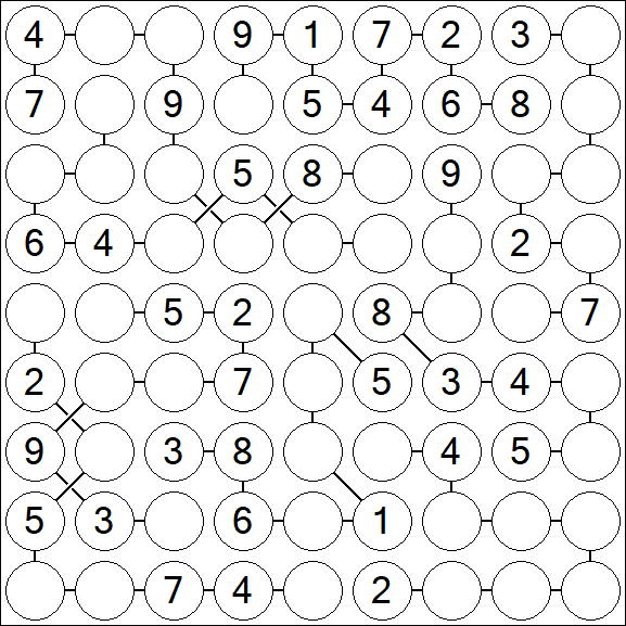 Chain Sudoku - Medium