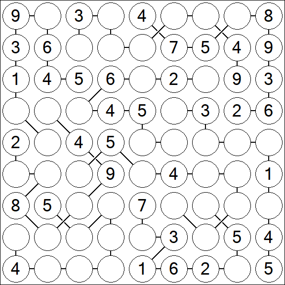 Chain Sudoku - Medium