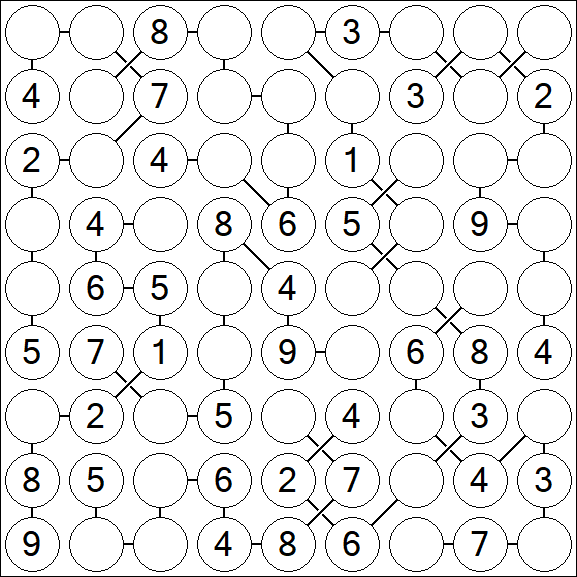 Chain Sudoku - Medium
