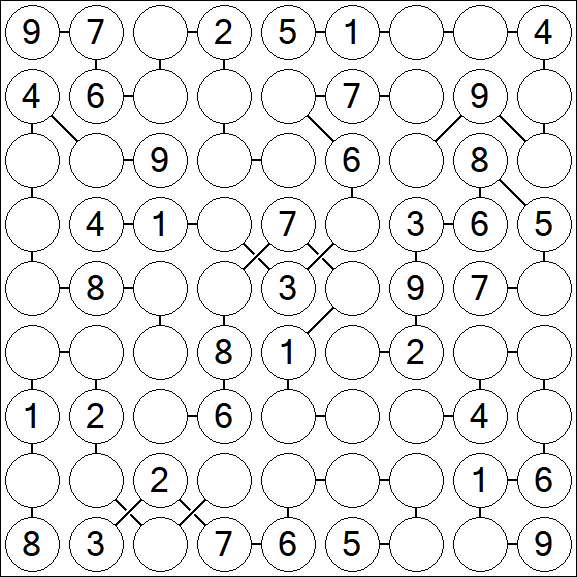 Chain Sudoku - Medium