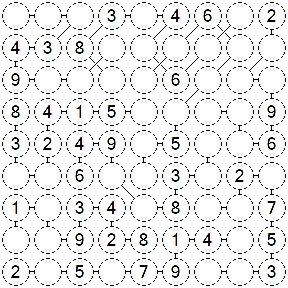 Chain Sudoku - Medium