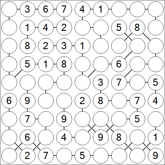 Chain Sudoku - Medium