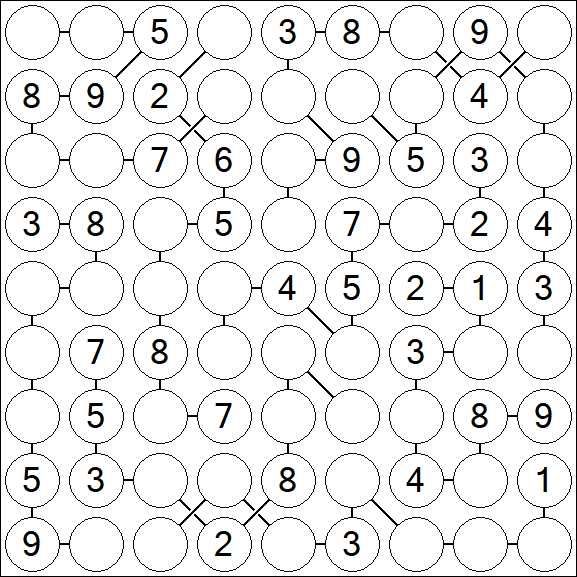 Chain Sudoku - Medium