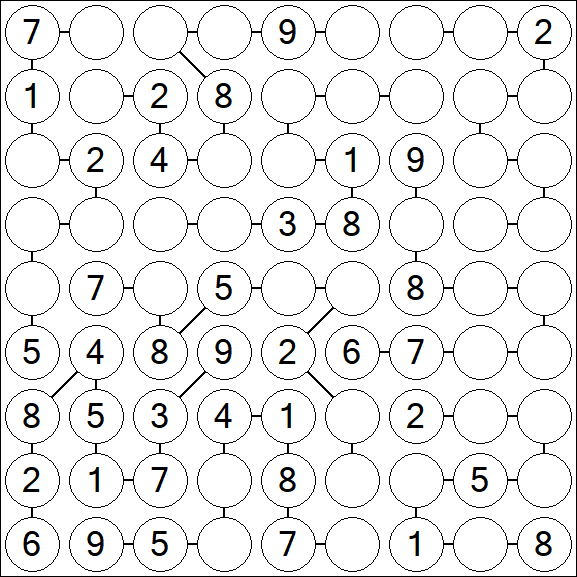 Chain Sudoku - Medium