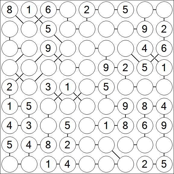 Chain Sudoku - Medium