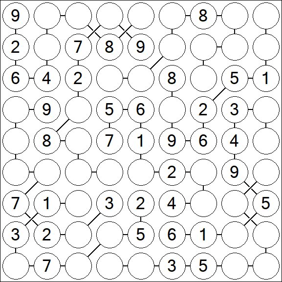 Chain Sudoku - Medium