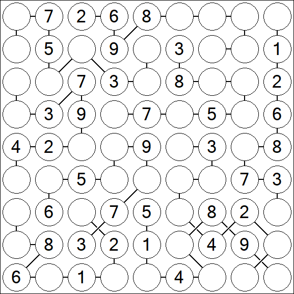 Chain Sudoku - Medium