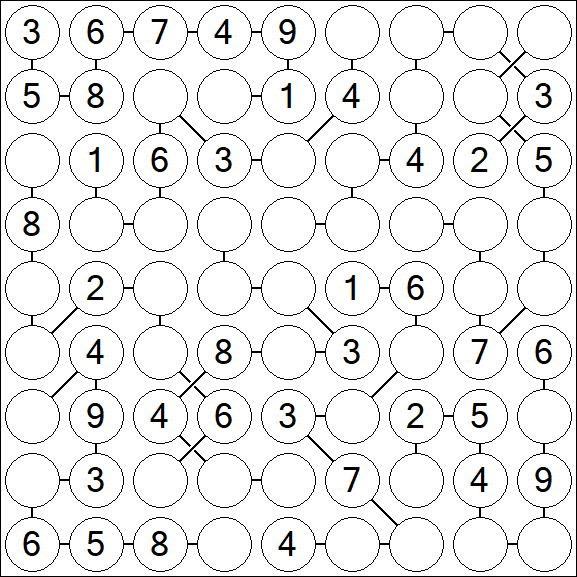 Chain Sudoku - Medium
