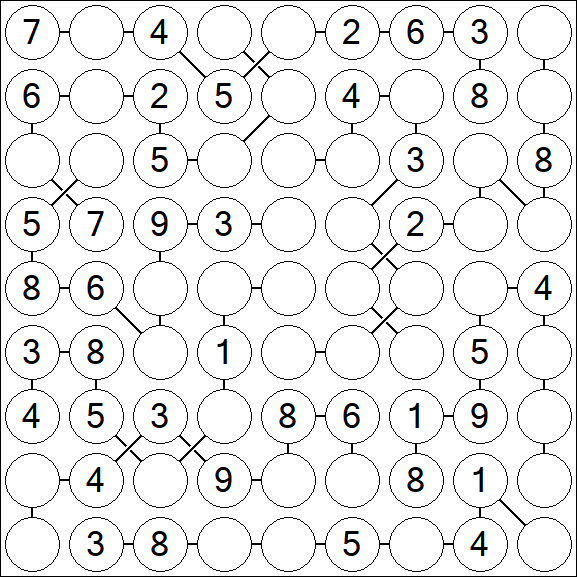 Chain Sudoku - Medium