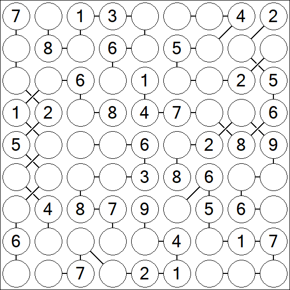 Chain Sudoku - Medium