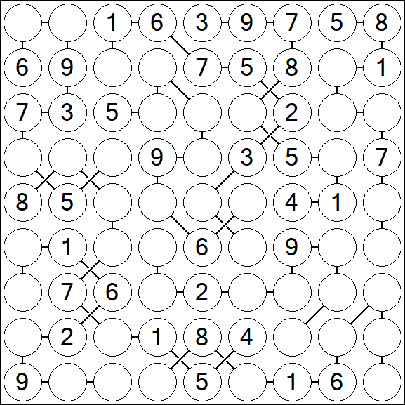 Chain Sudoku - Medium
