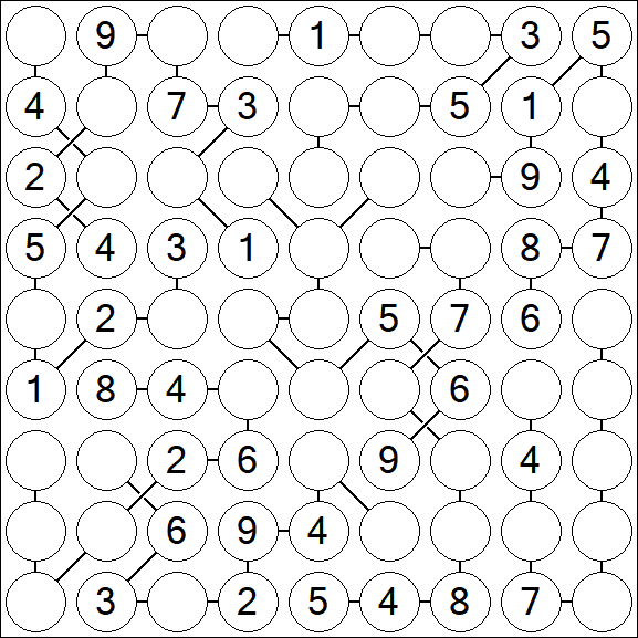 Chain Sudoku - Medium