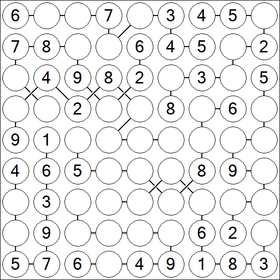 Chain Sudoku - Medium