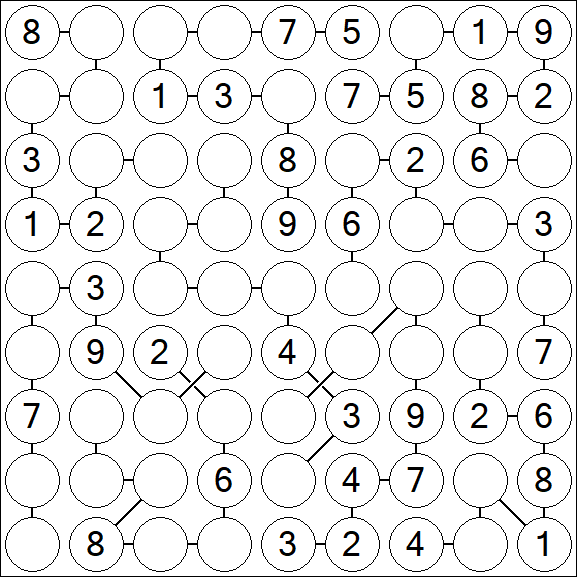 Chain Sudoku - Medium
