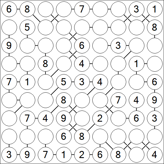 Chain Sudoku - Medium