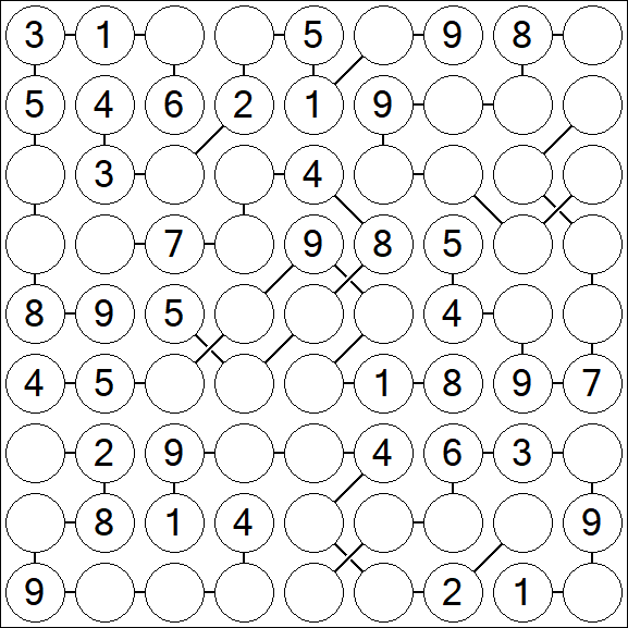 Chain Sudoku - Medium