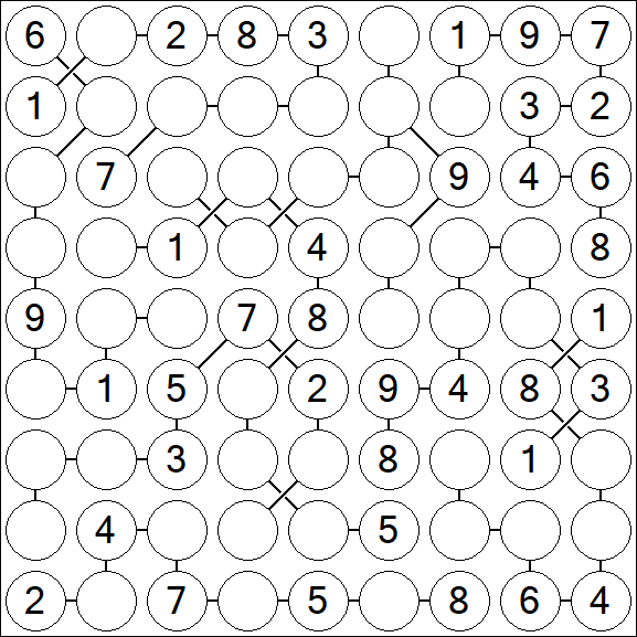 Chain Sudoku - Medium