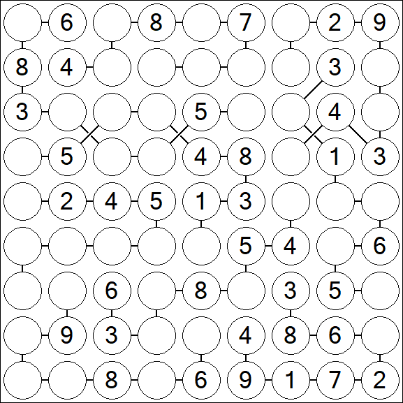 Chain Sudoku - Medium