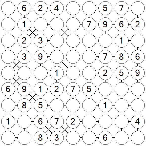 Chain Sudoku - Medium