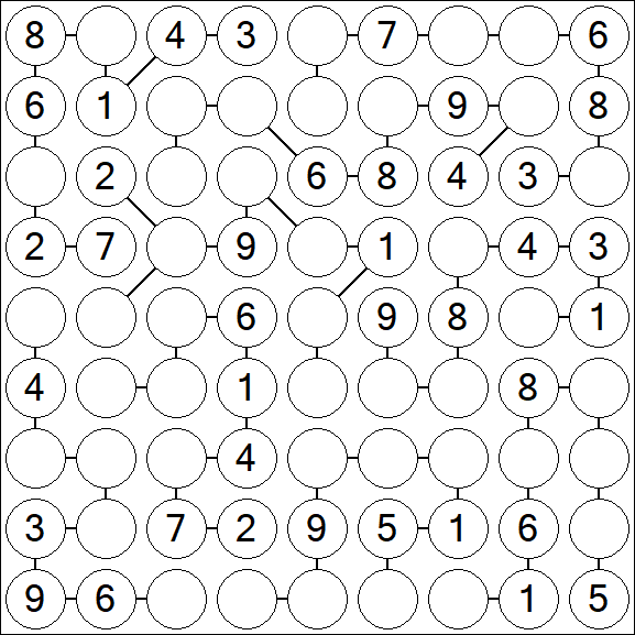 Chain Sudoku - Medium