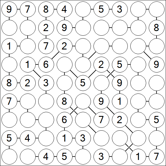 Chain Sudoku - Medium
