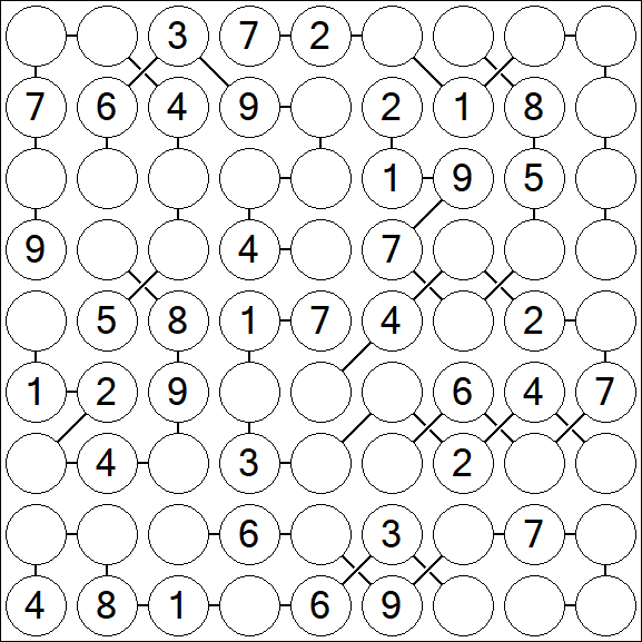 Chain Sudoku - Medium