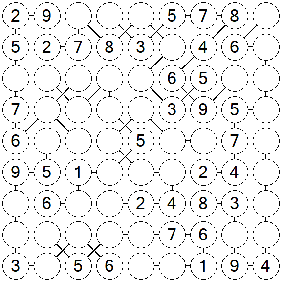 Chain Sudoku - Medium