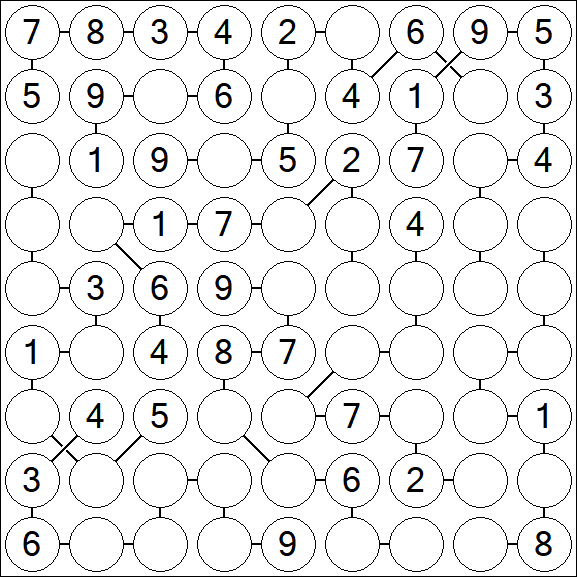 Chain Sudoku - Medium