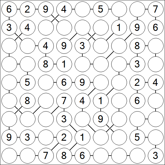 Chain Sudoku - Medium