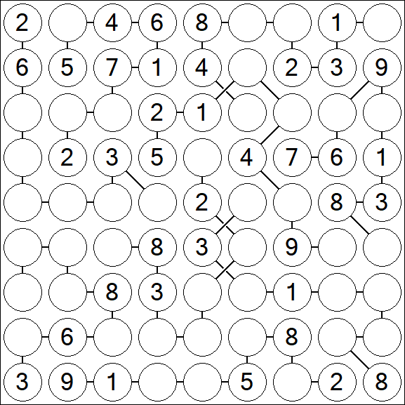Chain Sudoku - Medium