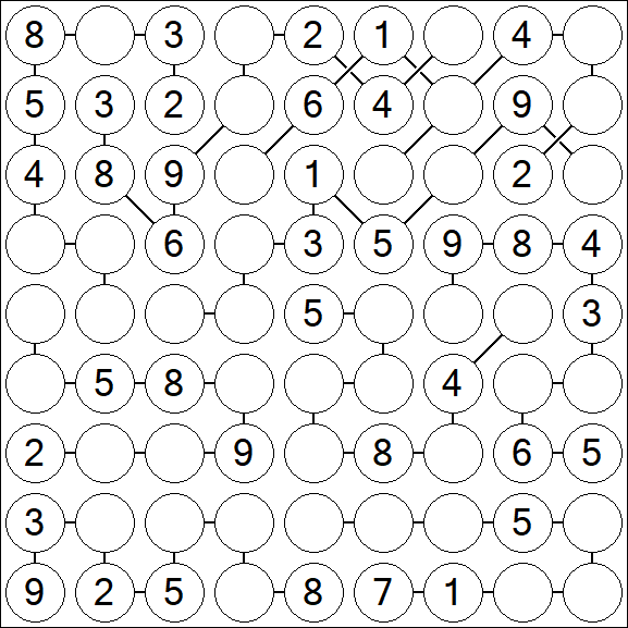 Chain Sudoku - Medium