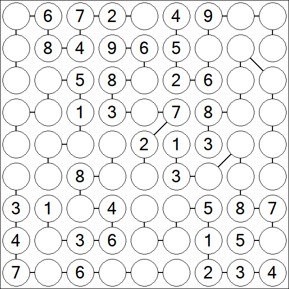 Chain Sudoku - Medium