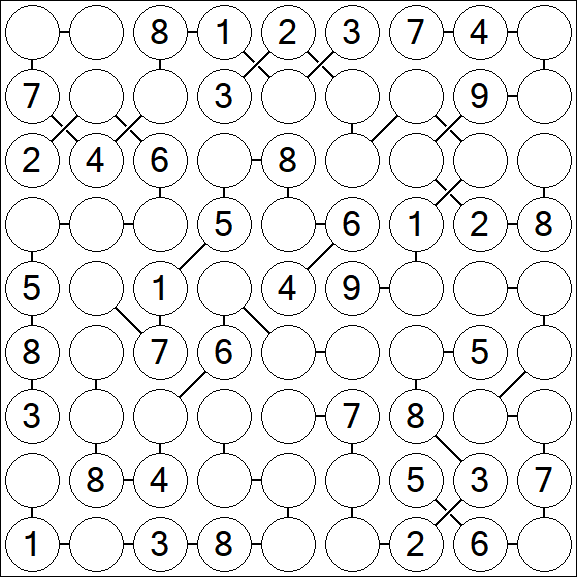 Chain Sudoku - Medium