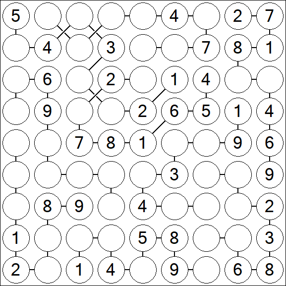 Chain Sudoku - Medium