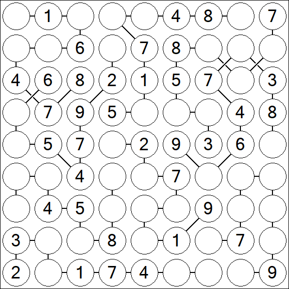 Chain Sudoku - Medium