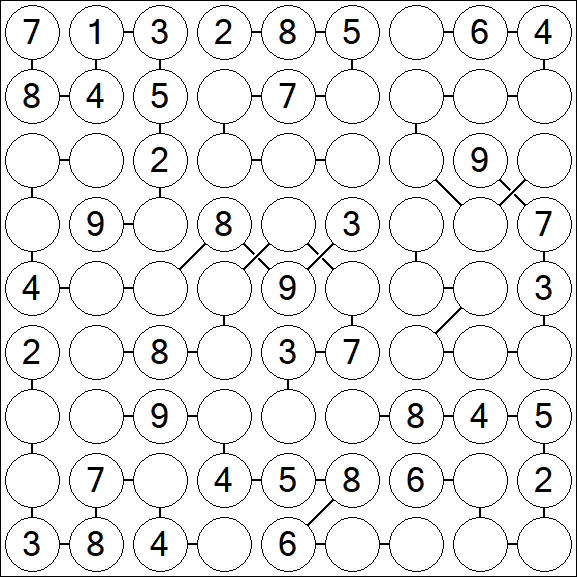 Chain Sudoku - Medium