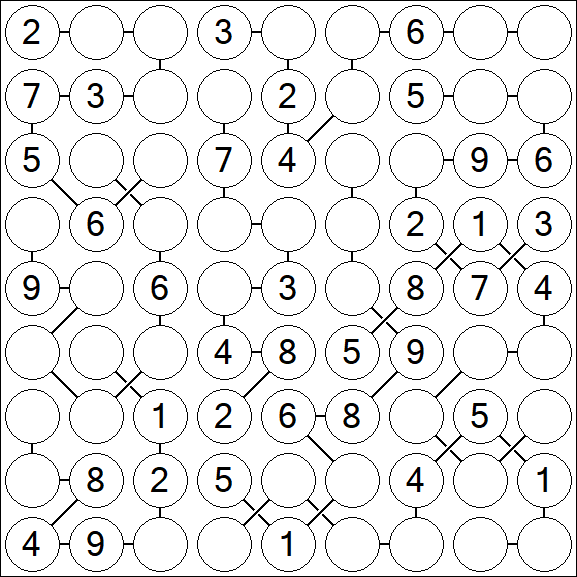 Chain Sudoku - Medium