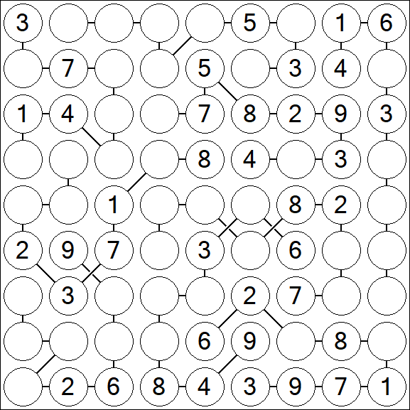 Chain Sudoku - Medium