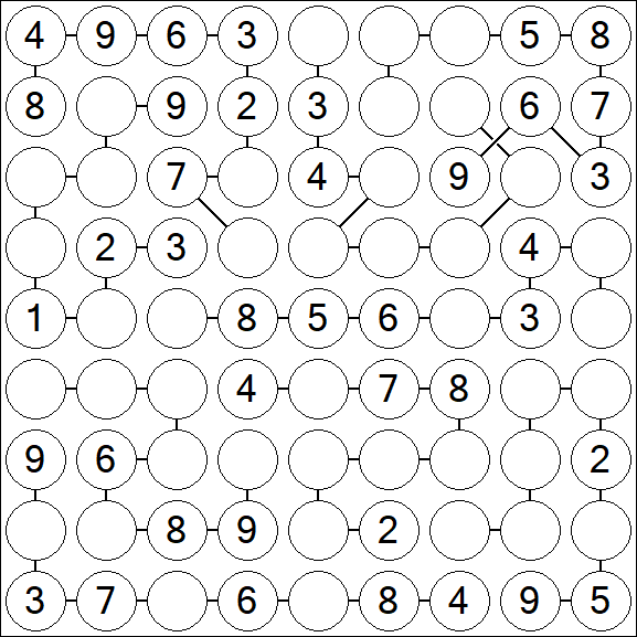 Chain Sudoku - Medium