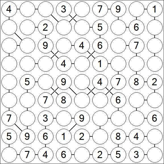 Chain Sudoku - Medium
