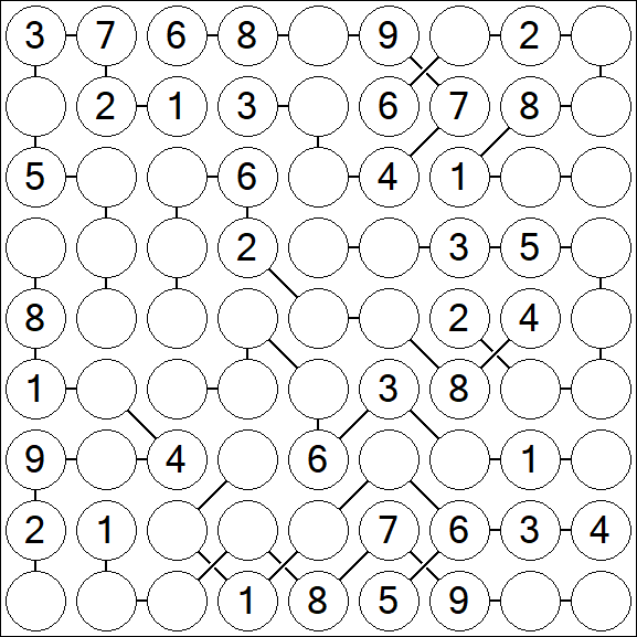 Chain Sudoku - Medium
