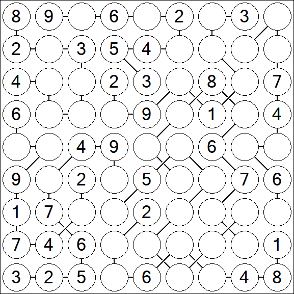 Chain Sudoku - Medium