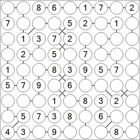 Chain Sudoku - Medium
