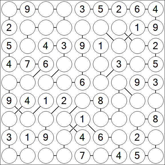 Chain Sudoku - Medium
